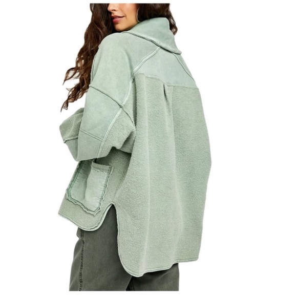 Free People Jordan Reverse Fleece Shacket - Picture 9 of 10